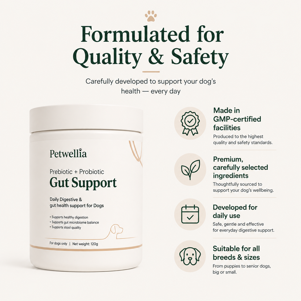 Petwellia Daily Gut Health Powder for Dogs